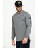 Image #3 - Hawx Men's Gray Logo Sleeve Long Sleeve Work T-Shirt - Tall , Heather Grey, hi-res