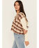 Image #2 - Cleo + Wolf Women's Damian Hooded Flannel Pullover, Oatmeal, hi-res