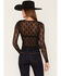 Image #4 - Rock & Roll Denim Women's Long Sleeve Lace Top, Black, hi-res