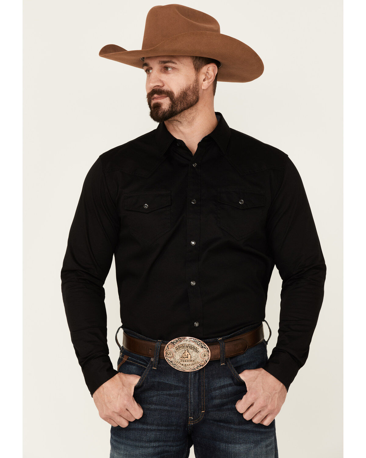 Product Name:  Cody James Men's Solid Treadstone Long Sleeve Pearl Snap Western Shirt - Tall