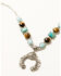 Image #1 - Shyanne Women's Juniper Sky Squash Blossom Gem Necklace, Silver, hi-res