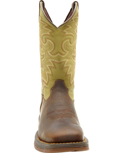 Image #11 - Durango Men's Rebel Western Performance Boots - Broad Square Toe, Coffee, hi-res