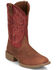 Image #1 - Justin Men's 11" Stampede Canter Western Boots - Broad Square Toe, Cognac, hi-res