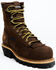 Image #1 - Hawx Men's 8" Lineman Lace-Up Waterproof Work Boot - Composite Toe, Brown, hi-res