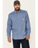 Image #2 - Carhartt Men's FR Force Lightweight Performance Woven Long Sleeve Work Shirt, Steel Blue, hi-res