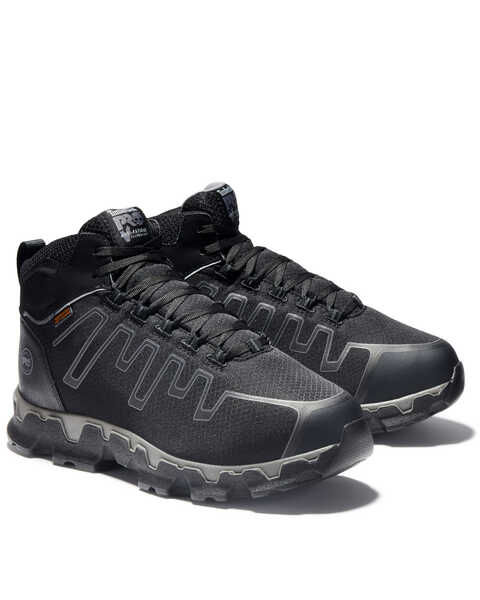 Image #3 - Timberland PRO Men's Powertrain Ripstop Met Guard Work Shoes - Alloy Toe, Black, hi-res