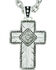 Image #2 - Montana Silversmiths Women's Banded Feathered Cross Necklace, Silver, hi-res