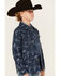 Image #2 - Rock & Roll Denim Boys' Cactus Print Shacket , Blue, hi-res