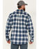 Image #4 - Hawx Men's FR Plaid Print Lightweight Button-Down Work Shirt, Blue, hi-res