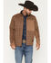 Image #1 - RANK 45&reg; Men's Monroe Southwestern Color Block Softshell Jacket, Lt Brown, hi-res