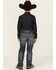 Image #3 - Rock & Roll Denim Boys' Dark Wash Stretch Bootcut Jeans, Blue, hi-res