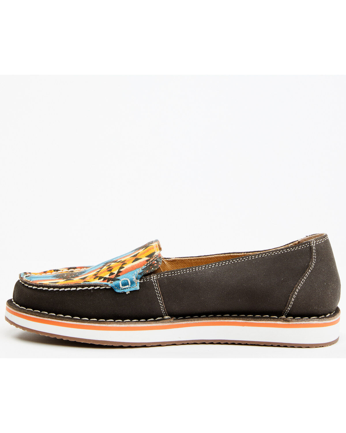 Image #3 - Myra Bag Women's Laguna Southwestern Print Slip-On Sneakers - Moc Toe, Brown, hi-res