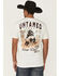 Image #1 - RANK 45&reg; Men's Untamed Cowboy Short Sleeve Graphic T-Shirt, Natural, hi-res