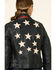 Image #5 - Mauritius Women's Christy Scatter Star Leather Jacket, Navy, hi-res