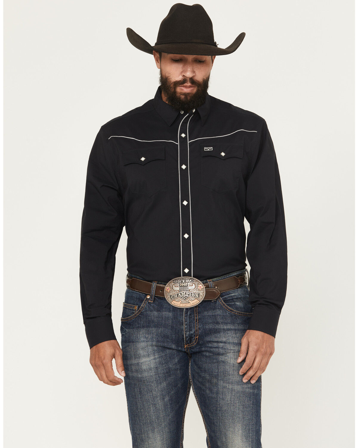 Image #1 - Kimes Ranch Men's Laneboro Solid Long Sleeve Snap Performance Western Shirt, , hi-res