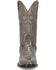 Image #4 - El Dorado Men's Exotic Ostrich Leg Tall Western Boots - Round Toe, Grey, hi-res