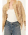 Image #3 - Scully Women's Beaded and Lace Fringe Jacket, Tan, hi-res