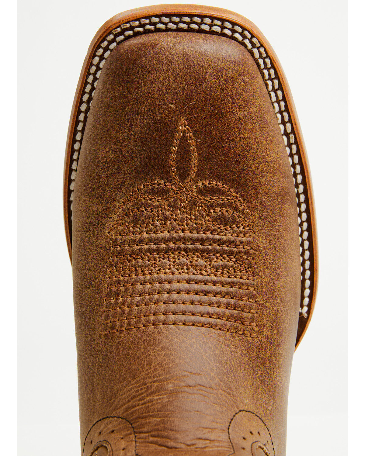 Image #6 - Phantom Rider Men's Roper Western Boots - Broad Square Toe, Caramel, hi-res