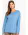 Image #1 - Ariat Women's FR Air Crew Long Sleeve Work Tee, Blue, hi-res