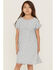 Image #1 - Hayden Girls' Ruffle Sleeve Swiss Dot Tunic Dress, Blue, hi-res