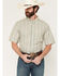 Image #1 - Ariat Men's Pro Series Stevie Striped Print Short Sleeve Button-Down Western Shirt, White, hi-res