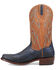 Image #3 - Dan Post Men's Exotic Ostrich Leg Western Boots - Square Toe , Blue, hi-res