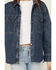 Image #3 - Ariat Women's Long Sleeve Button-Down Denim Shacket , Blue, hi-res