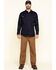 Image #6 - Hawx Men's FR Long Sleeve Button-Down Work Shirt - Big, Navy, hi-res