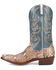 Image #3 - Dan Post Men's Exotic Python Western Boots - Snip Toe , Natural, hi-res