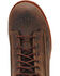 Image #6 - Carolina Men's 8" Crazy Horse Waterproof Lace-to-Toe Logger Boots - Soft Toe, Brown, hi-res