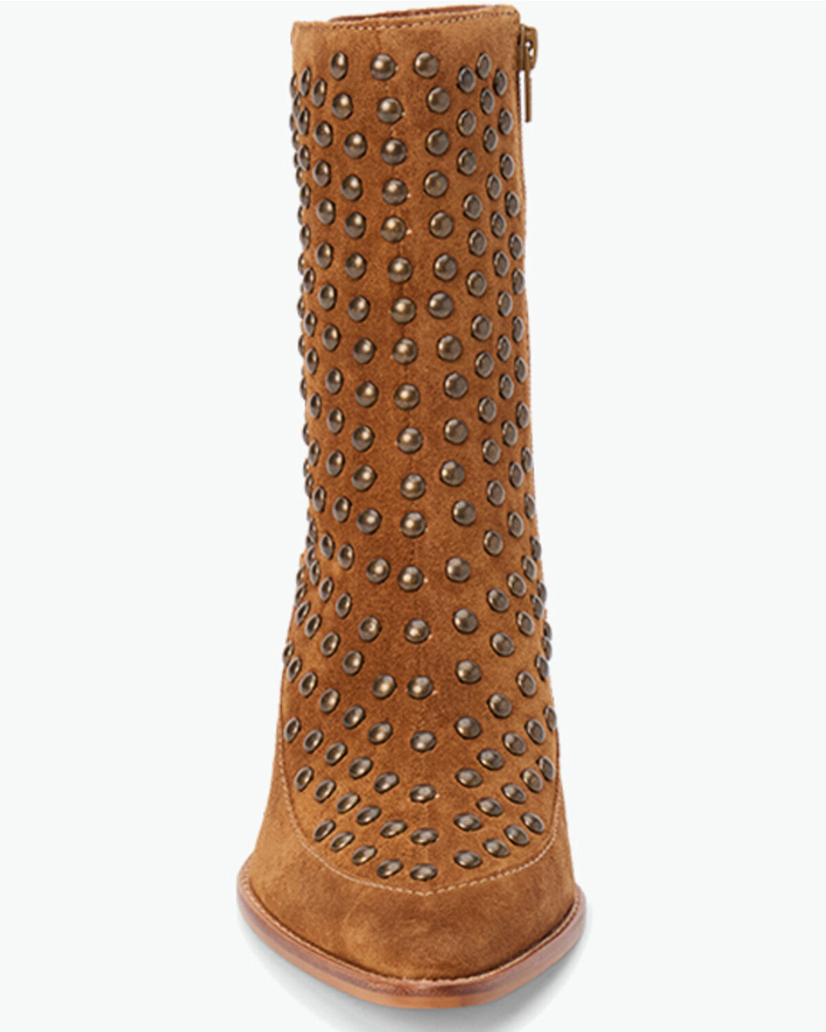 Image #4 - Matisse Women's Margaret Studded Suede Booties - Round Toe, Brown, hi-res