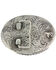 Image #2 - Cody James® Oval Long Horn Belt Buckle, Silver, hi-res