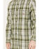 Image #3 - Carhartt Men's FR Force Loose Fit Twill Plaid Print Long Sleeve Button Down Work Shirt, Olive, hi-res