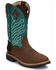 Image #1 - Justin Men's Derrickman Western Work Boots - Steel Toe, Lt Brown, hi-res