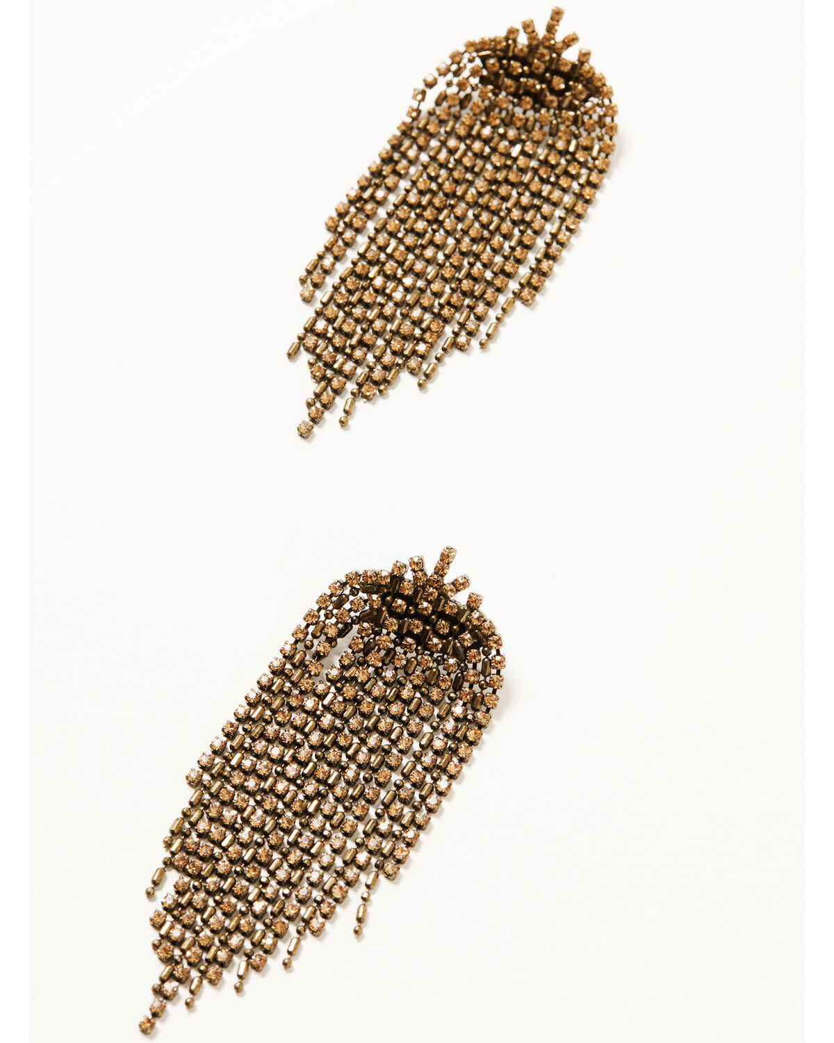 Image #2 - Wonderwest Women's Karlie Cluster Chandelier Earrings, Gold, hi-res