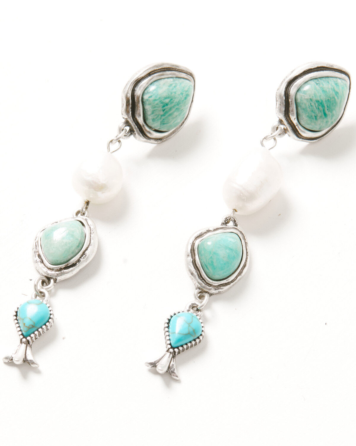Shyanne Women's Western Romance Earrings, Silver, hi-res