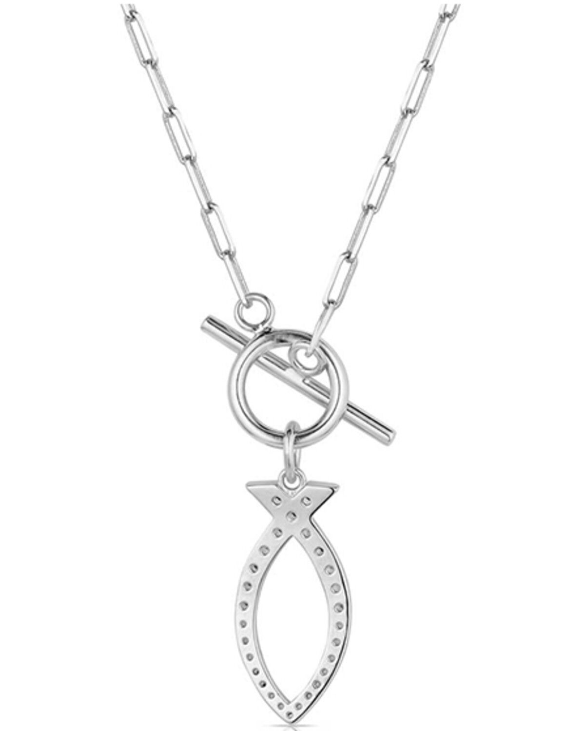 Image #2 - Montana Silversmiths Graceful Waters Necklace, Silver, hi-res