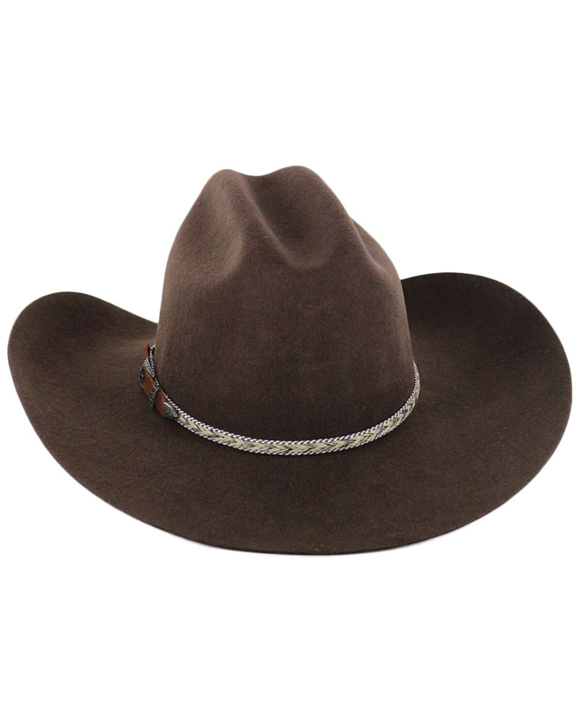 Image #3 - Cody James&reg; Men's Ramrod 3X Low Cattleman Pro Rodeo Felt Hat, Chocolate, hi-res