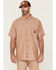 Image #1 - Hawx Men's Solid Short Sleeve Button-Down Work Shirt , Rust Copper, hi-res