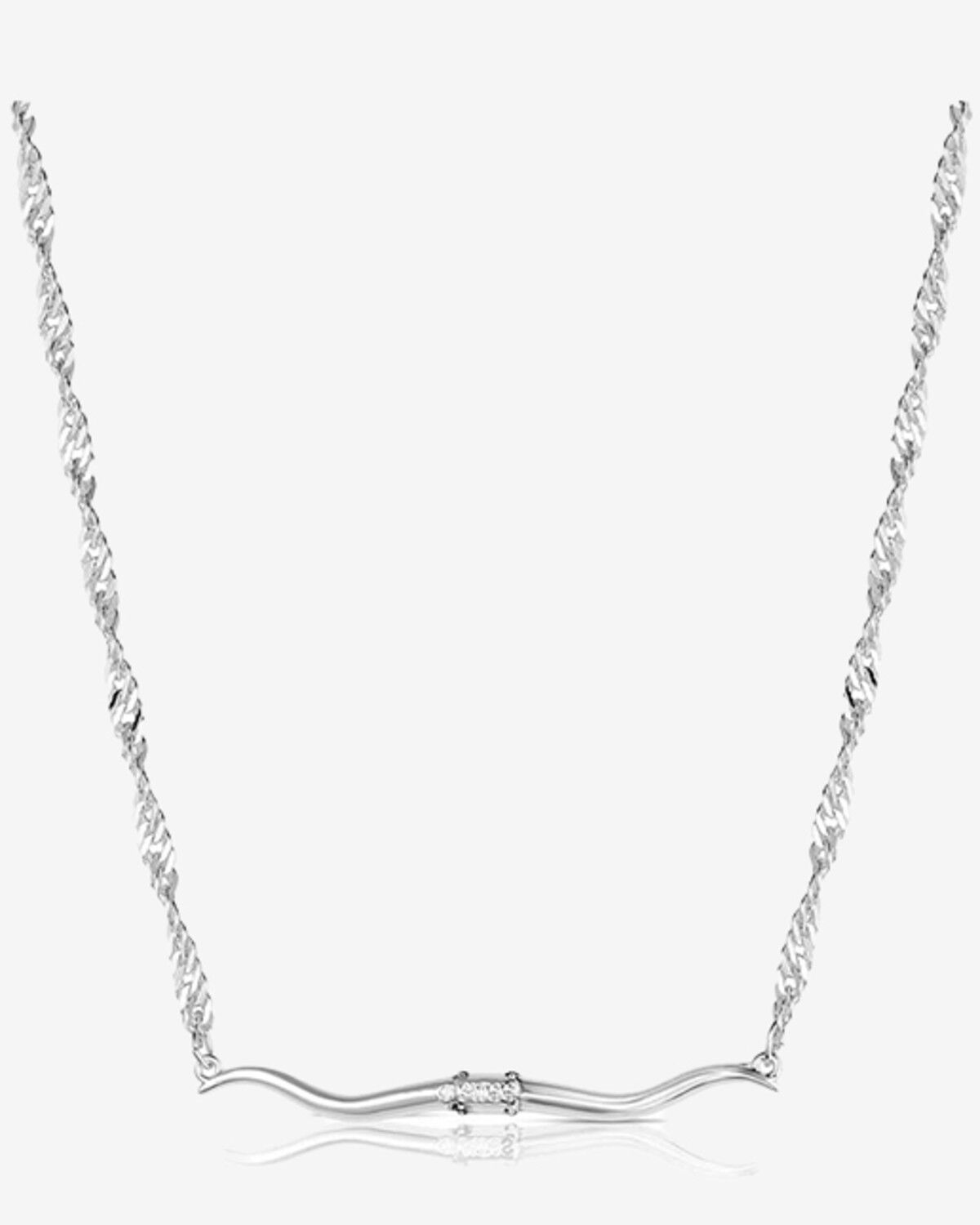 Image #2 - Montana Silversmiths Women's Western Silhouette Longhorn Bar Necklace, Silver, hi-res