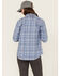 Image #4 - Ariat Women's FR Laurel Plaid Print Long Sleeve Snap Work Shirt, Blue, hi-res