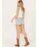 Image #3 - Cleo + Wolf Women's Lindie Medium Wash Mid Rise Pull On Shorts, Medium Wash, hi-res