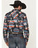 Image #4 - RANK 45&reg; Men's Nate Southwestern Print Long Sleeve Snap Performance Western Shirt, Black, hi-res
