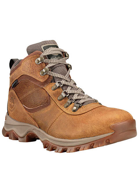 Image #1 - Timberland Men's Mt. Maddsen Waterproof Hiking Boots - Soft Toe, Tan, hi-res