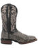 Image #2 - Dan Post Men's Dillinger Full Quill Ostrich Western Boots - Broad Square Toe , Grey, hi-res