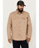 Image #1 - Hawx Men's All Out Woven Solid Long Sleeve Snap Work Shirt - Big , Khaki, hi-res