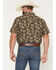 Image #4 - Gibson Trading Co Men's Desert Soul Floral Print Short Sleeve Button-Down Western Shirt, Brown, hi-res