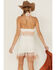 Image #4 - Shyanne Women's Fringe Halter Bodycon Mini Dress, Ivory, hi-res