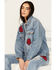 Image #1 - Ariat Women's Medium Wash Rodeo Quincy Denim Trucker Jacket , Medium Wash, hi-res