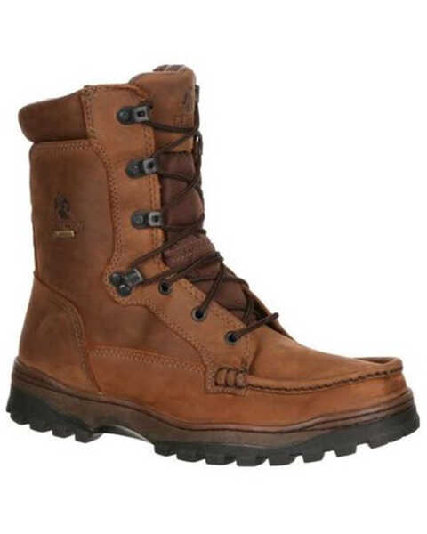 Image #1 - Rocky Men's Outback GORE-TEX Waterproof Boots - Moc Toe, Brown, hi-res